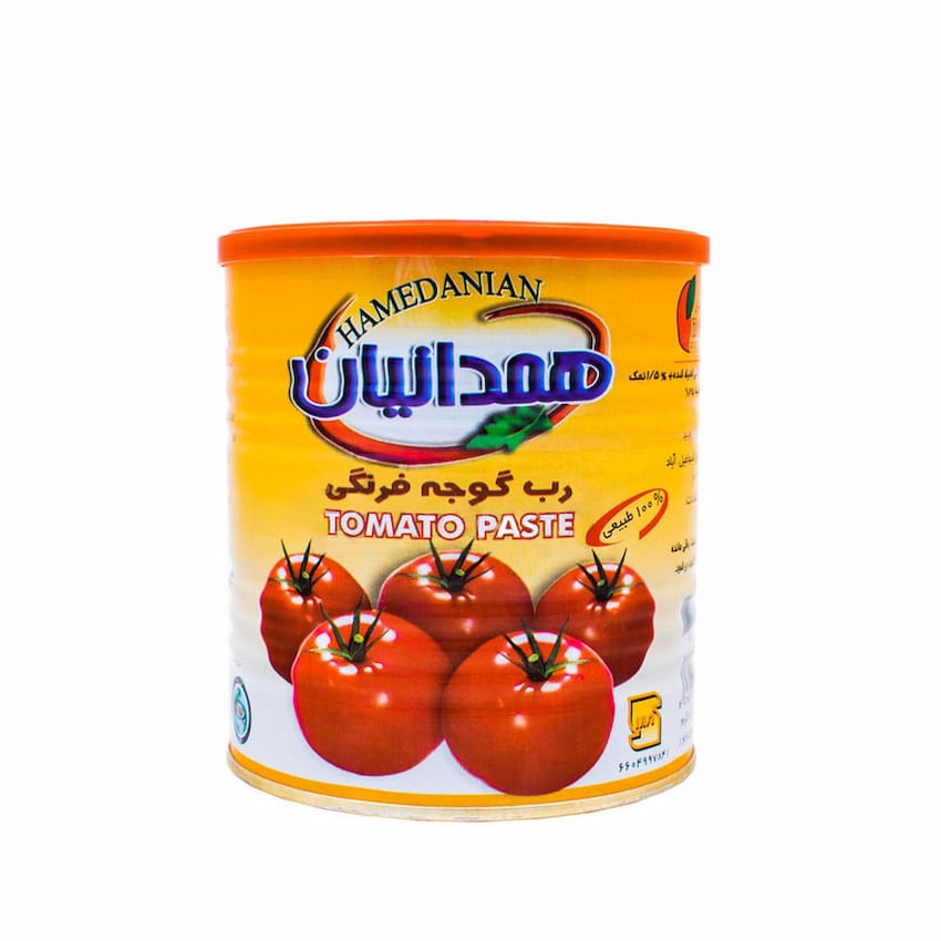 رب گوجه فرنگی ۸۰۰ گرمی همدانیان با طعم طبیعی و غلظت مناسب